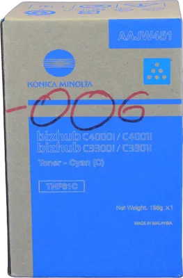 Produktbild von Konica Minolta TNP81C, 9000 Seiten, Cyan, 1 Stück(e)