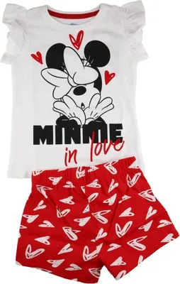 Produktbild von Disney Minnie Maus Kinder Pyjama – Weiß / 92