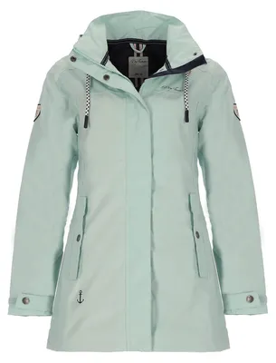 Produktbild von Dry Fashion Damen Funktionsmantel Leer - Funktionsjacke Hellblau, Größe 50