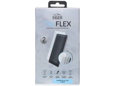Produktbild von EIGER Tri Flex, Xiaomi, Mi A2, Kratzresistent, Schockresistent, Transparent, 2 Stück(e)