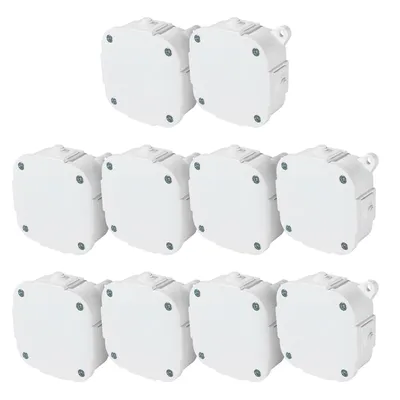 Obrázek produktu pro 10x rozvodná krabice pro povrchovou montáž 88x88x40mm IP44 400V se svorkovnicí bílá VP-74 EDO777935 EDO Technic