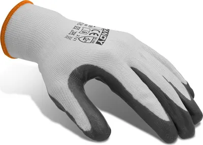 Produktbild von Praktische Arbeitshandschuhe für Damen und Herren mit Nitrilbeschichtung – Rutschfeste Gartenhandschuhe – XL – Wiederverwendbar – Besonders hohe Qualität – BPK