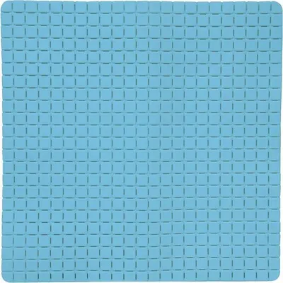 Obrázek produktu pro Podložka do sprchy/vany – guma – světle modrá – 54 x 54 cm