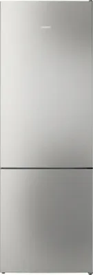 Siemens iQ300 KG49NVIBG, Freistehende Kühl-Gefrier-Kombination mit Gefrierbereich unten, 203 x 70 cm, Edelstahl, Frontansicht