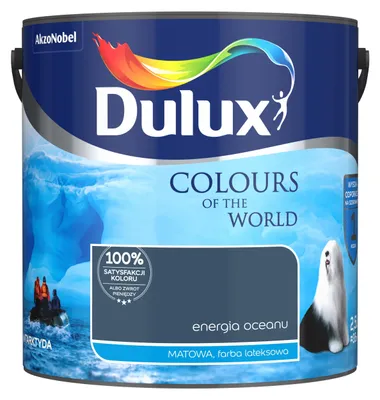 Produktbild von Latexfarbe Wandfarbe matt Ozeanblau 2,5L abwaschbar hohe Deckkraft