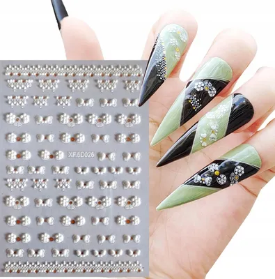 Produktbild von 5D-Nagelkunst-Aufkleber mit Schleifenmustern