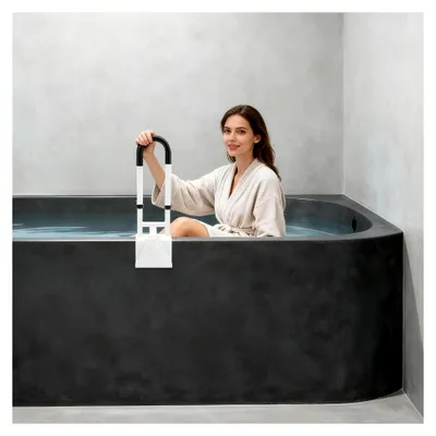 Produktbild von Sicherheitsgriff, verstellbare Einstiegshilfe für die Badewanne, Haltegriff für Senioren, ohne Bohren, höhenverstellbar, belastbar bis 113 kg