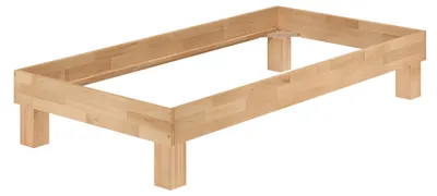 Produktbild von Überlanges Bett Doppelbett Einzelbett Buche geölt wählbare Liegenflächenbreite V-60.87-220