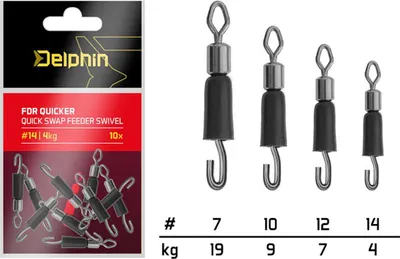 Immagine prodotto di Delphin Quicker con gomma FDR Quicker 10 pezzi #7/19kg