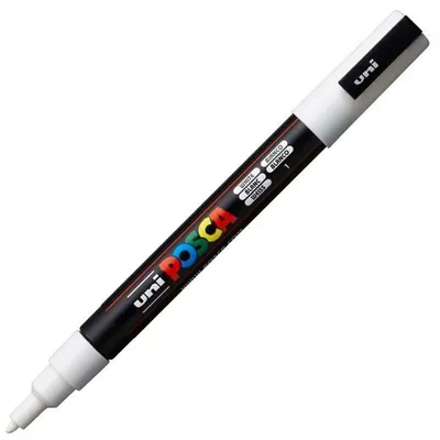 Produktbild von Uni-Ball PC-3M, Weiß, Rundspitze, Mehrfarbig, Rund, 0,9 mm, 1,3 mm
