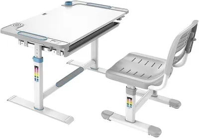Imagen del producto de Escritorio y silla para niños, set con altura ajustable
