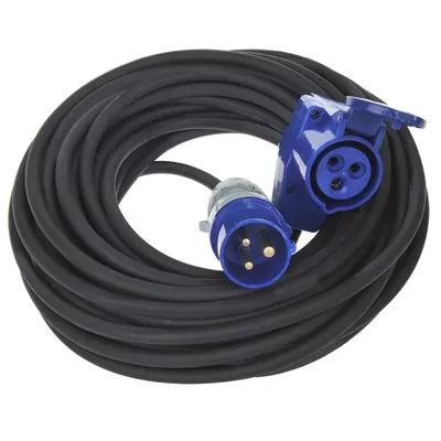 Image de Rallonge CEE 30M avec connecteur coudé CEE + prise Schuko 3x2,5mm²