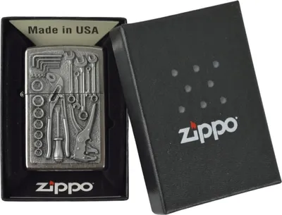 Produktbild von Zippo Feuerzeug Toolbox 2007114 Street Chrome Metallgehäuse mit Emblem