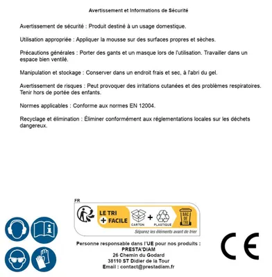Image de Mousse Polyuréthane de CollagePolyuréthane- 750 ml - D-Work