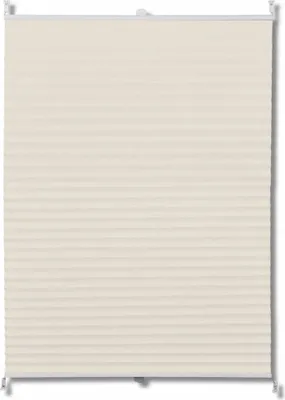 Produktbild von vidaXL Plissee Faltrollo Rollo Plisseerollo 50x100cm Creme