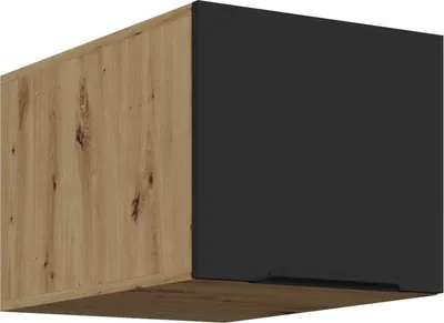 Obrázek produktu pro Horní skříňka s výklopnými dvířky LUNARA - šířka 40 cm, černá / dub artisan