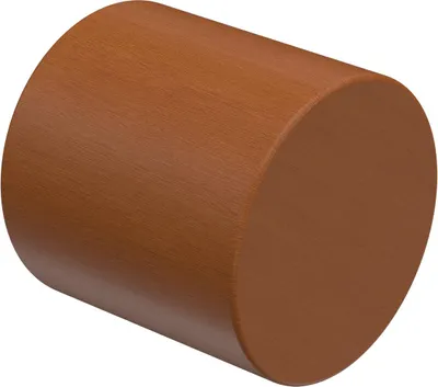 Produktbild von Interdeco Endstücke / Zierabschlüsse für Gardinenstangen mit 16 mm Ø Kirschbaum, Typ Pin (Kappe), Pack. 2 Stück