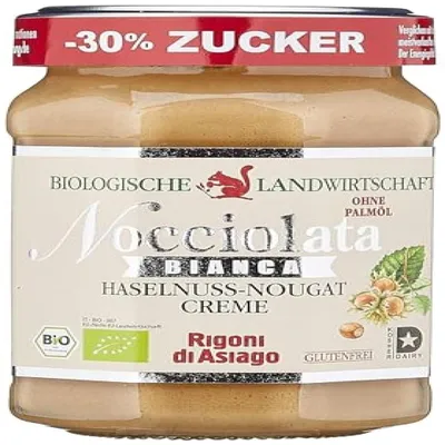 Produktbild von Nocciolata Bianca 250g - weiße Schokolade, Haselnusscreme ohne Palmöl