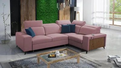 Produktbild von Ecksofa Benny II mit Schlaffunktion und Bettzeug-Behälter, mit USB-Anschluss Uttariovelvet2955
