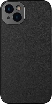 Produktbild von Moshi Napa Slim MagSafe - Ledertasche für iPhone 14 Plus (Midnight Black)