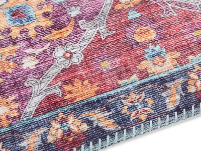 Zdjęcie produktu dla Dywan płasko tkany do salonu 80x150cm, orientalny wielokolorowy wzór