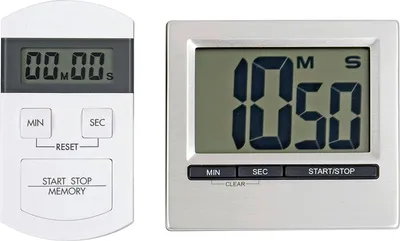 Produktbild von Digitaler Timer und Stoppuhr mit Aluminium-Front, Timer/Küchenuhr