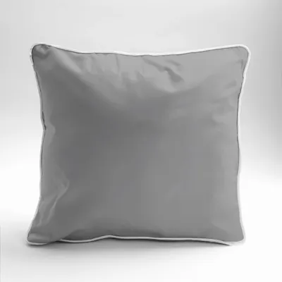 Obrázok produktu pre Detexpol Saténová obliečka na vankúš 40x40 svetlosivá s lemovaním Mako Satin 62