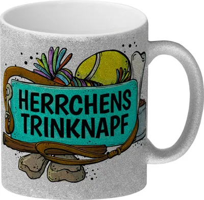 Produktbild von Herrchens Trinknapf Glitzer-Glitzer-Kaffeebecher