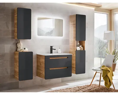Image de Grande armoire murale - 170 x 35 x 32 cm - Archipel Cosmos