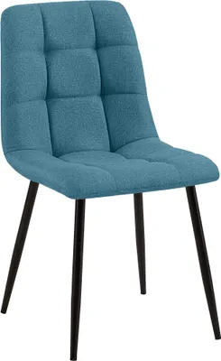 Produktbild von Esszimmerstuhl FIGAD - Stoff Blau 45x55x84 cm | Essstühle Esszimmerstühle Küchenstühle Wohnzimmerstühle
