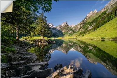 Produktbild von ARTland Wandbild, selbstklebend Seealpsee Schweiz Größe: 120x80 cm