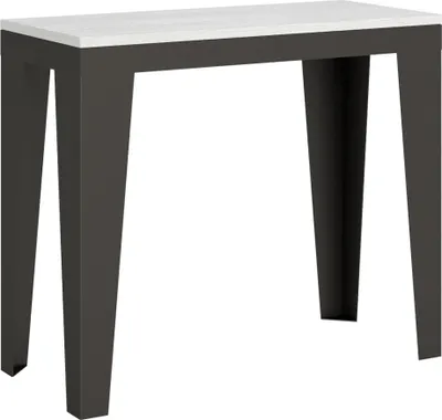 Productafbeelding van Uittrekbare console, 90x40/196 cm, Flame Small Evolution, frame in wit, esdoorn of antraciet