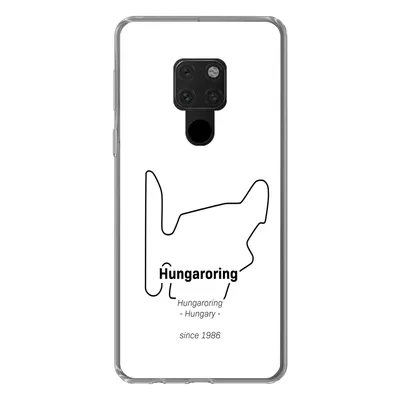 Produktbild von MuchoWow® Handyhülle Schutzhülle Hülle für Huawei P40 Lite F1 - Ungarn - Rennstrecke Silikon Softcase Handy Hülle - Handy