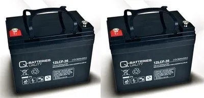 Produktbild von Ersatzakku für Invacare Mistral 2 St. Q-Batteries 12LCP-36 / 12V - 36Ah Zyklentyp AGM VRLA