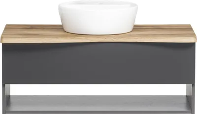 Zdjęcie produktu dla Waschtisch-Set >Kaprun< (B/H/T: 101x55x47 cm) in graphit - 101x55x47 (BxHxT)