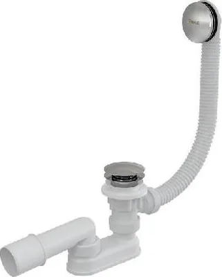 Produktbild von Ravak Ablaufgarnituren - Ab- und Überlaufgarnitur für Badewannen, Länge 570 mm, ClickClack, Chrom X01377