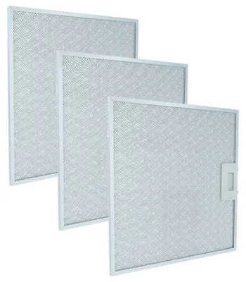 Produktbild von vhbw 3x Filter Metallfettfilter kompatibel mit Neff D8920N0/05, D8980N2, D79T48N0GB/02, D8920N0/07, D8920N0/06, D8920N007 Dunstabzugshaube, Metall