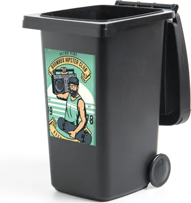 Produktbild von MuchoWow® - Mültonnen-sticker - Sticker - Aufkleber für die Mülltonne