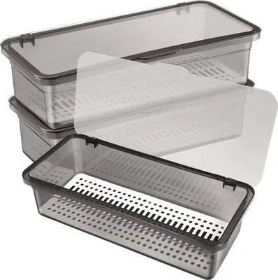 Produktbild von Famanu Besteckbox Set mit Deckel - transparent