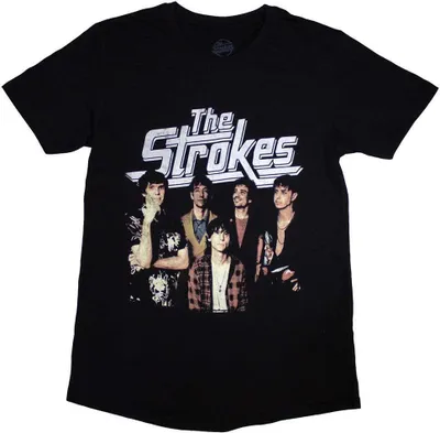 Produktbild von The Strokes - T-Shirt für Herren/Damen Uni RO10975 (XXL) (Schwarz)