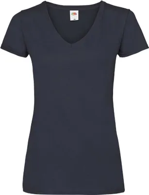 Produktbild von Damen T-Shirt Lady-Fit Valueweight V-Neck T - Deep Marine, XL