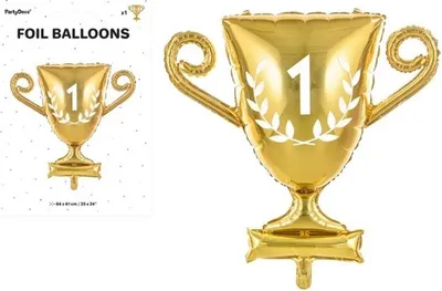 Obrázok produktu pre Fóliový balón Pohár 64x61cm zlatý 83438