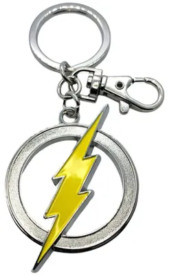 Immagine prodotto di Portachiavi in peltro con logo Flash Dc