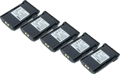 Produktbild von vhbw 5x Akku kompatibel mit Icom IC-F43TR 51, IC-F43GS 91, IC-F43GT, IC-F43TR, IC-F43T, IC-F43GT 32 Funkgerät, Walkie Talkie (940 mAh, 7,4 V, Li-Ion)