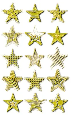 Produktbild von Z-Design 52873, Weihnachtssticker, Sterne, 1 Bogen/15 Sticker