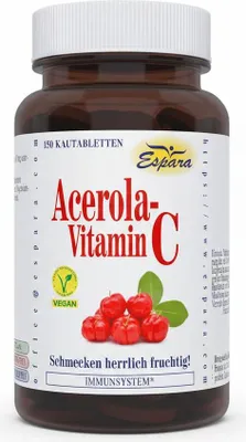 Zdjęcie produktu dla Acerola Witamina C w tabletkach do żucia 150 kapsułek