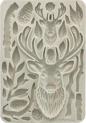 Produktbild von Silikonform Mold Gießen Mould - The Owl's House - Hirsch - Stamperia