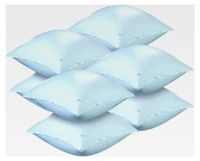 Produktbild von Winter-Poolkissen: 8er-Set aufblasbare Luftkissen mit Ösen für Poolabdeckungen