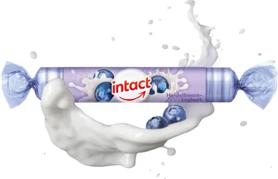 Obrázek produktu pro Intact rolička hrozn.cukr s vit.C BORŮVKA-JOGURT 40 g