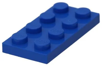 Imagen del producto de 10 placas LEGO de 2 x 4 (3020) - Azules